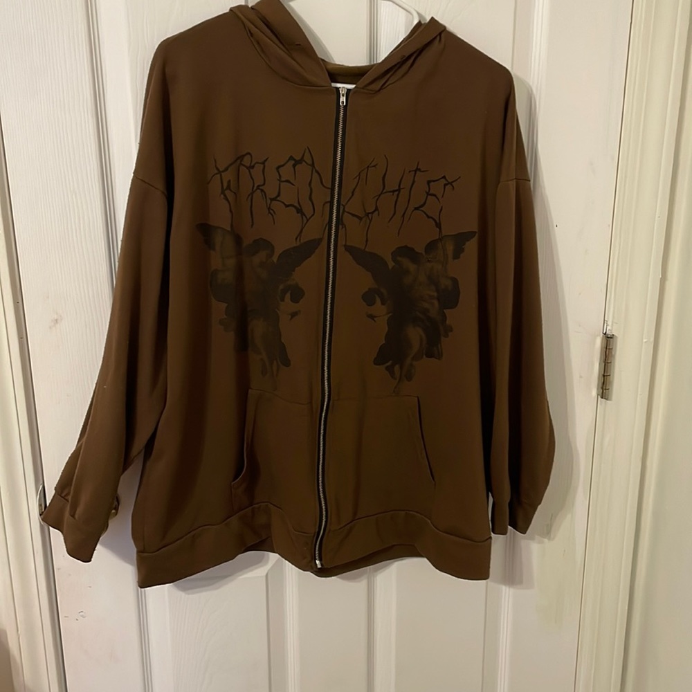 Brown hoodie